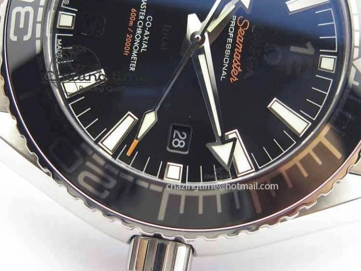 0308 Planet Ocean 2016 43.5mm SS OM 1:1 Best Edition Black Dial On SS Bracelet A Cozy 8162